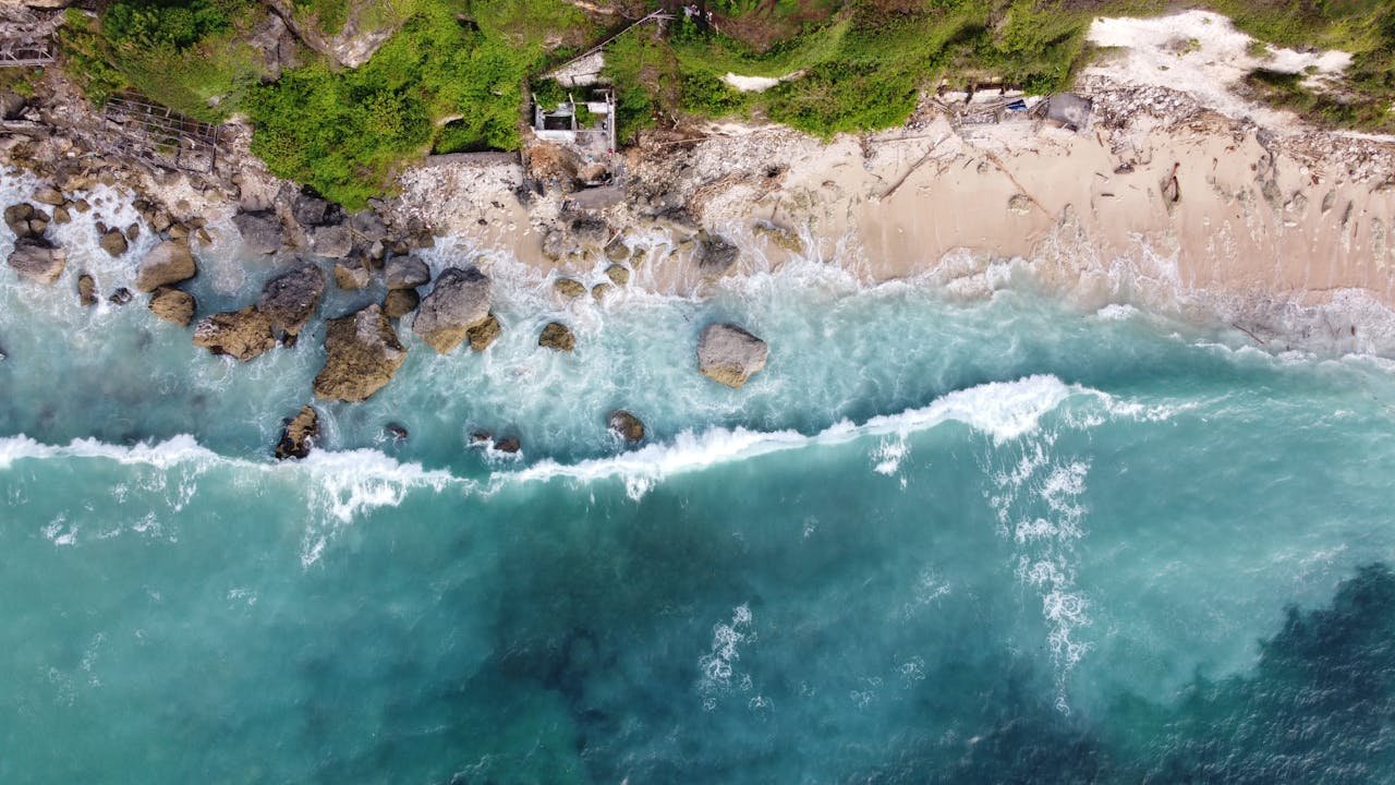 Aerial Photography of a Shore